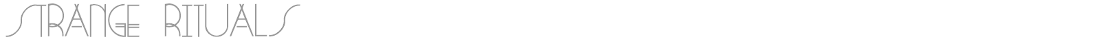 Strange Rituals font preview